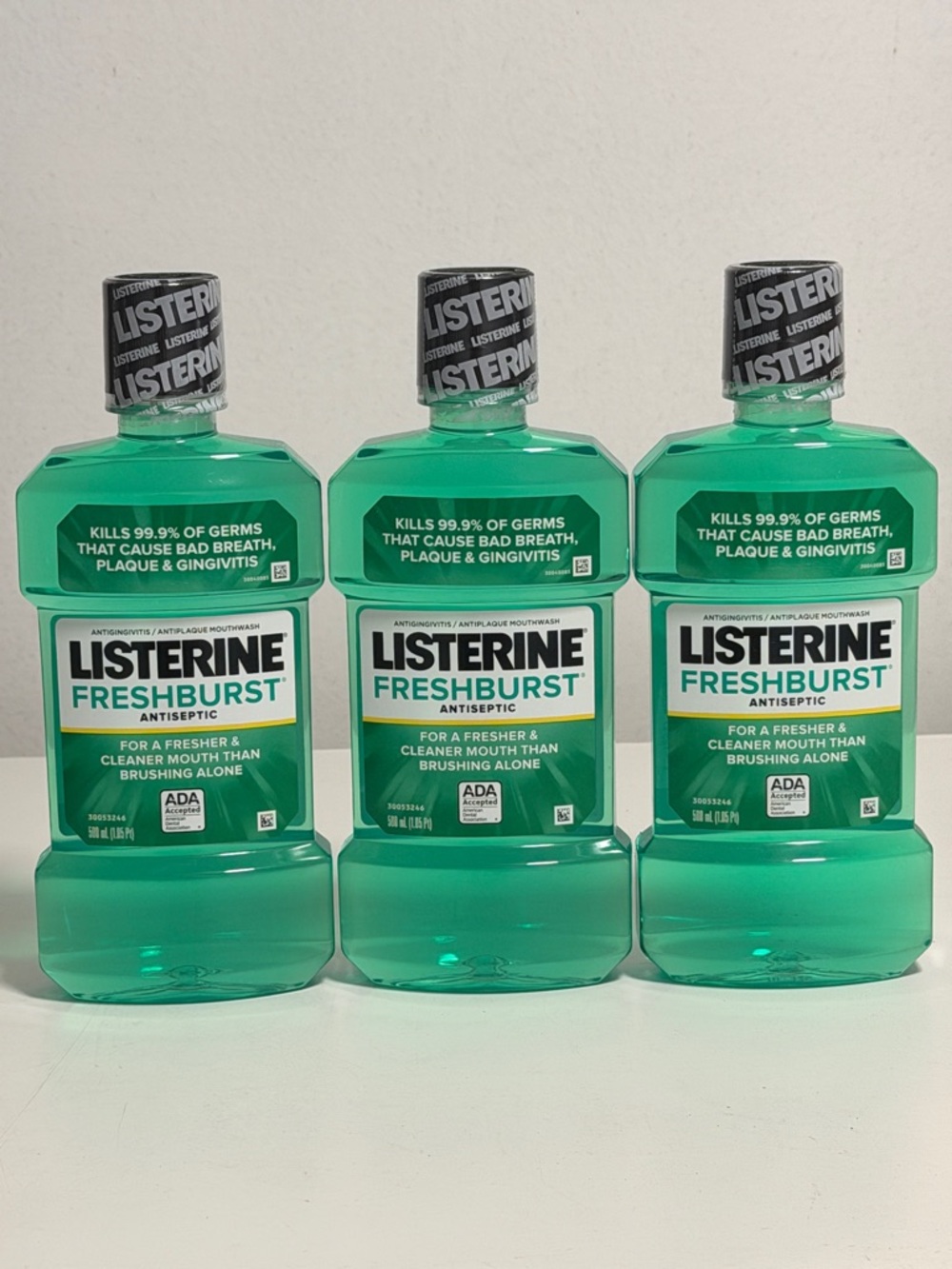 3 Listerine Mouthwashes
